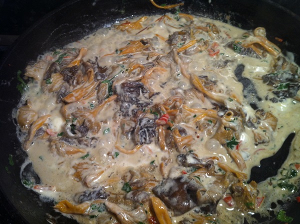 Cómo cocinar rebozuelos en una sartén