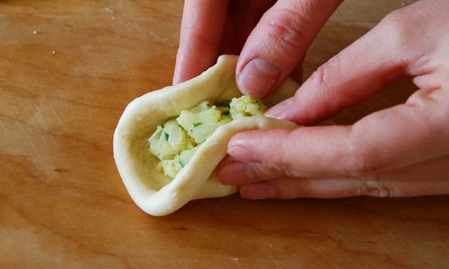 Foto de una receta de pasteles con patatas