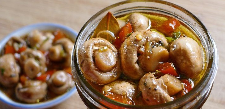 Receta de champiñones enlatados para el invierno