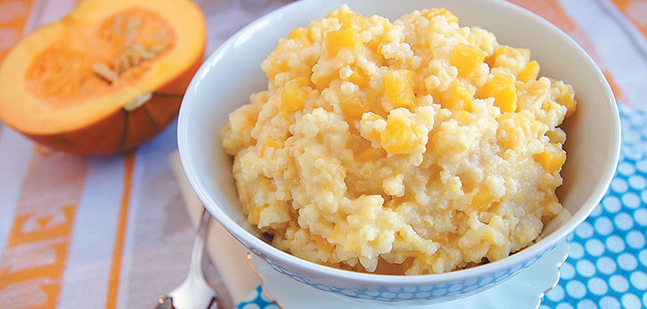 Gachas de calabaza en el multivark