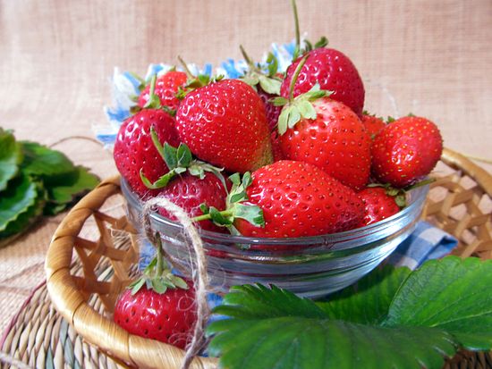 La receta de las fresas en su propio jugo