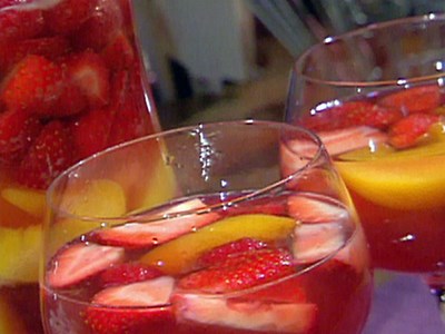 Sangría con vino rosado 