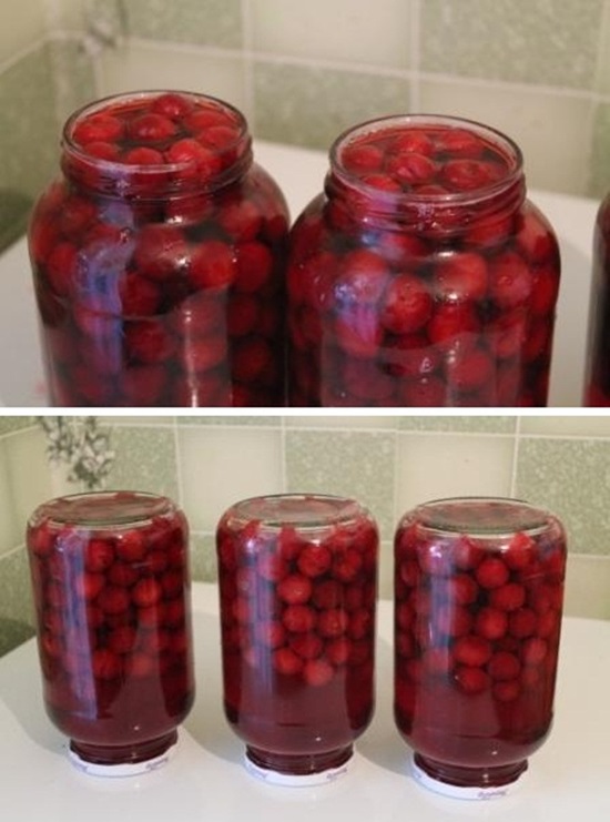 Compota fragante de cereza para el invierno - receta