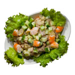 Ensalada letona y ponche inglés