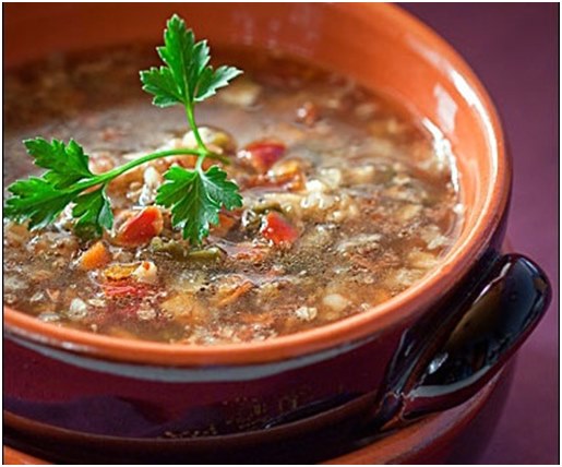 sopa con verduras