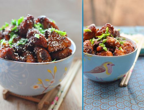 Carne con salsa agridulce, receta sencilla y deliciosa de pollo con sésamo