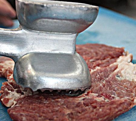 Carne inusual en francés