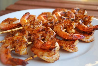Platos de Año Nuevo de gambas: una receta con una foto para el Año Nuevo 2015