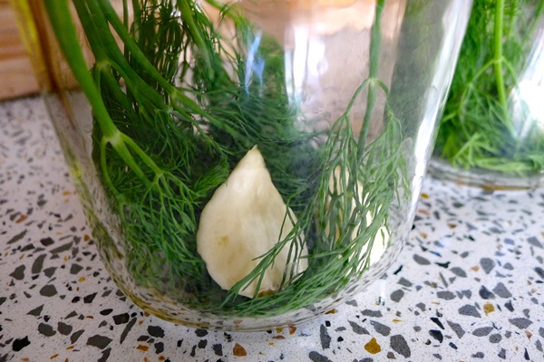Sabrosos pepinos con ajo para el invierno