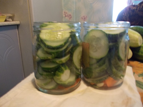 Sabrosos pepinos con ajo para el invierno