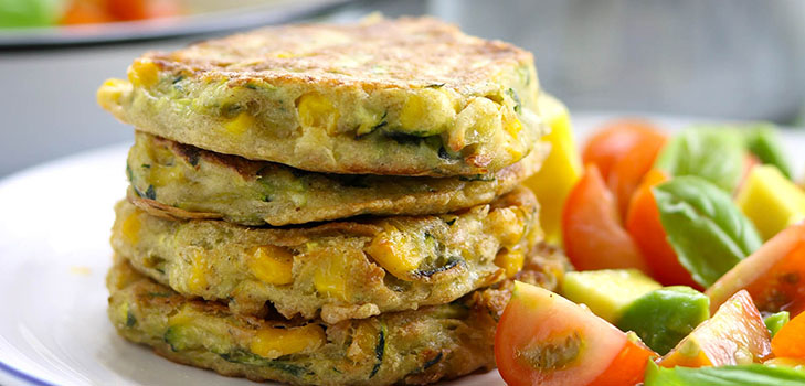 Deliciosos panqueques de calabacines en recetas rápidas