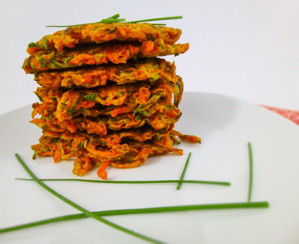Deliciosos panqueques de calabacines en recetas rápidas