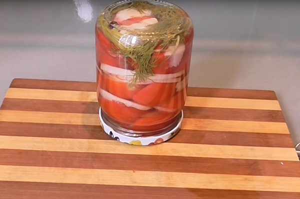 Tomates en gelatina para el invierno - recetas con cebolla, sin esterilización. Tomates en vinagre cosechados en gelatina para el invierno
