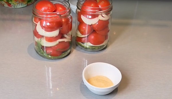 Tomates en gelatina para el invierno - recetas con cebolla, sin esterilización. Tomates en vinagre cosechados en gelatina para el invierno