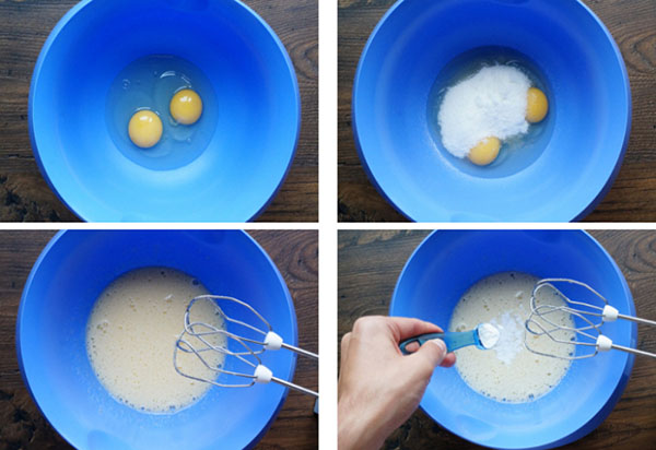 Una receta sencilla para el desayuno: queso cuajado con glaseado de color