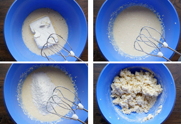 Una receta sencilla para el desayuno: queso cuajado con glaseado de color