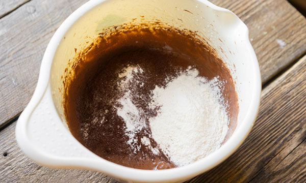 Una receta simple: magdalenas festivas de chocolate con ganash