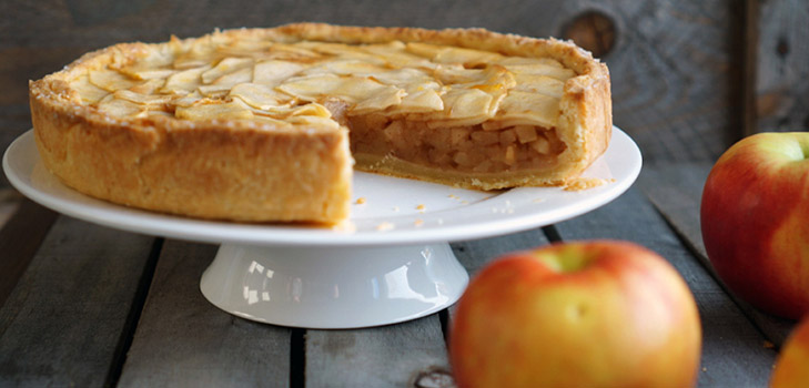 Receta simple para tarta de manzana con canela