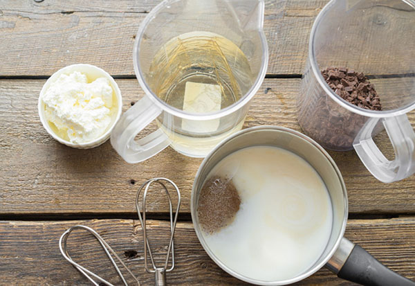 Receta de exquisita crema de chocolate