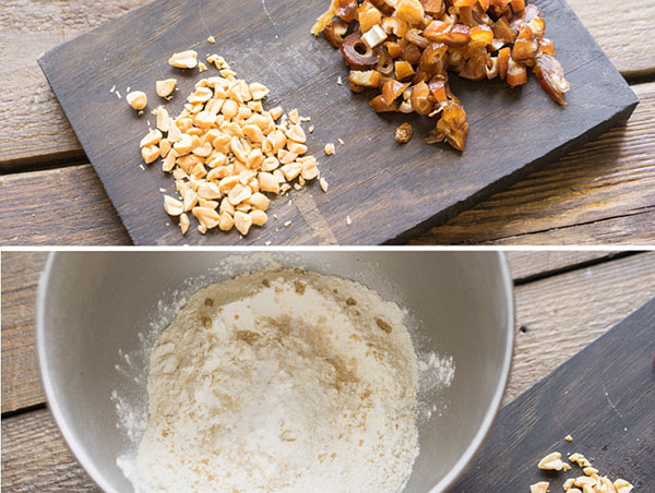 Receta de increíble tarta de miel cremosa con dátiles y nueces