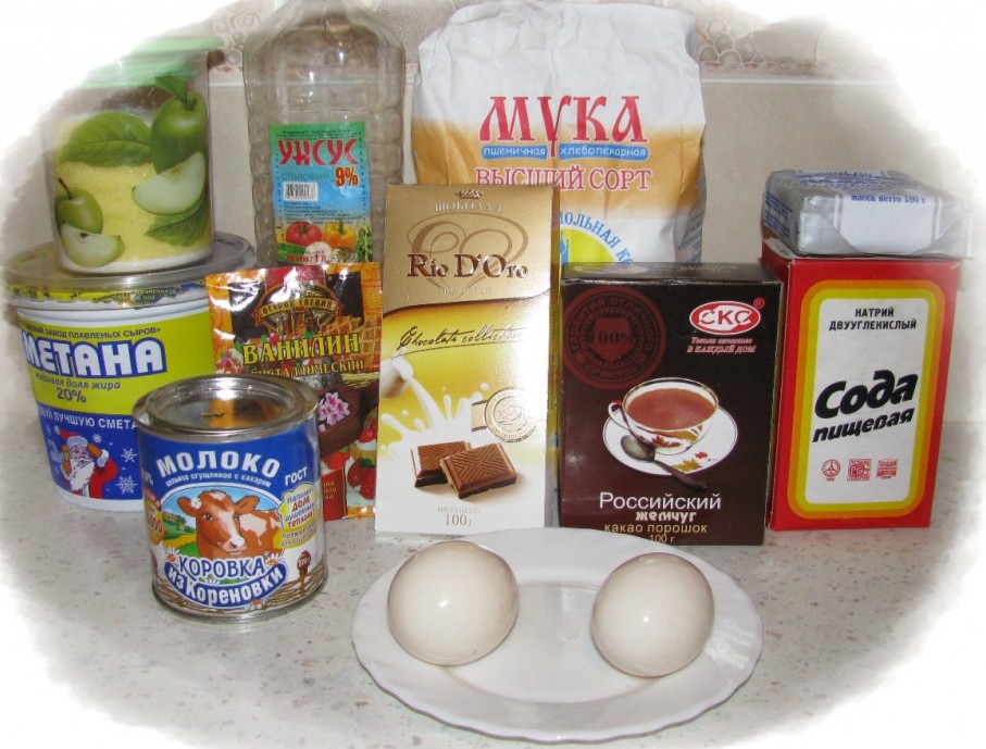ingredientes para crema agria