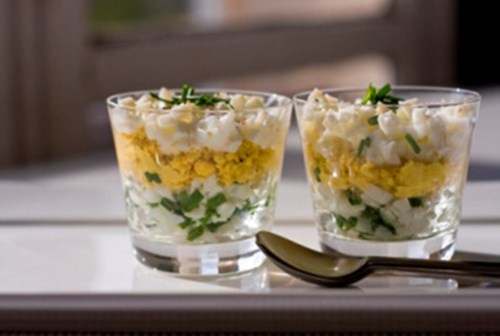 Ensalada de mimosa en el estilo de Dukan