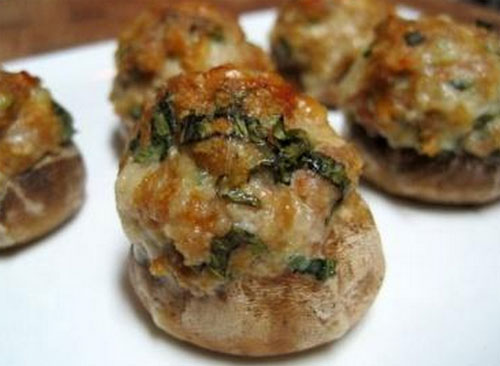 Champiñones rellenos 