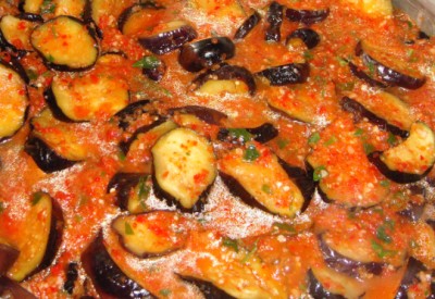 Ensalada de berenjena para el invierno