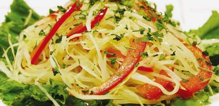 Ensalada de col para el invierno