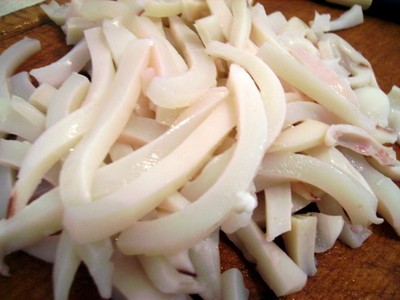 Ensalada de camarón y calamar