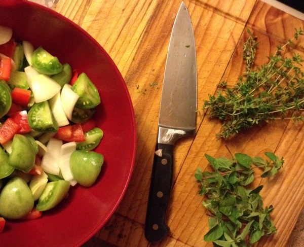 Ensalada de tomate para el invierno