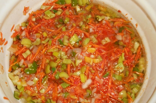 Ensalada de tomate para el invierno