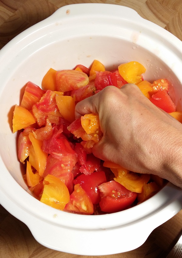 Ensalada de tomate para el invierno