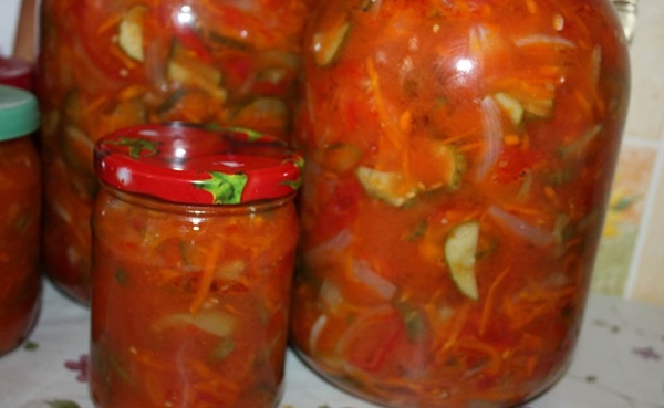 Ensalada de tomate para el invierno