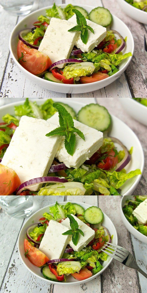 Ensaladas con brynza: la mejor receta