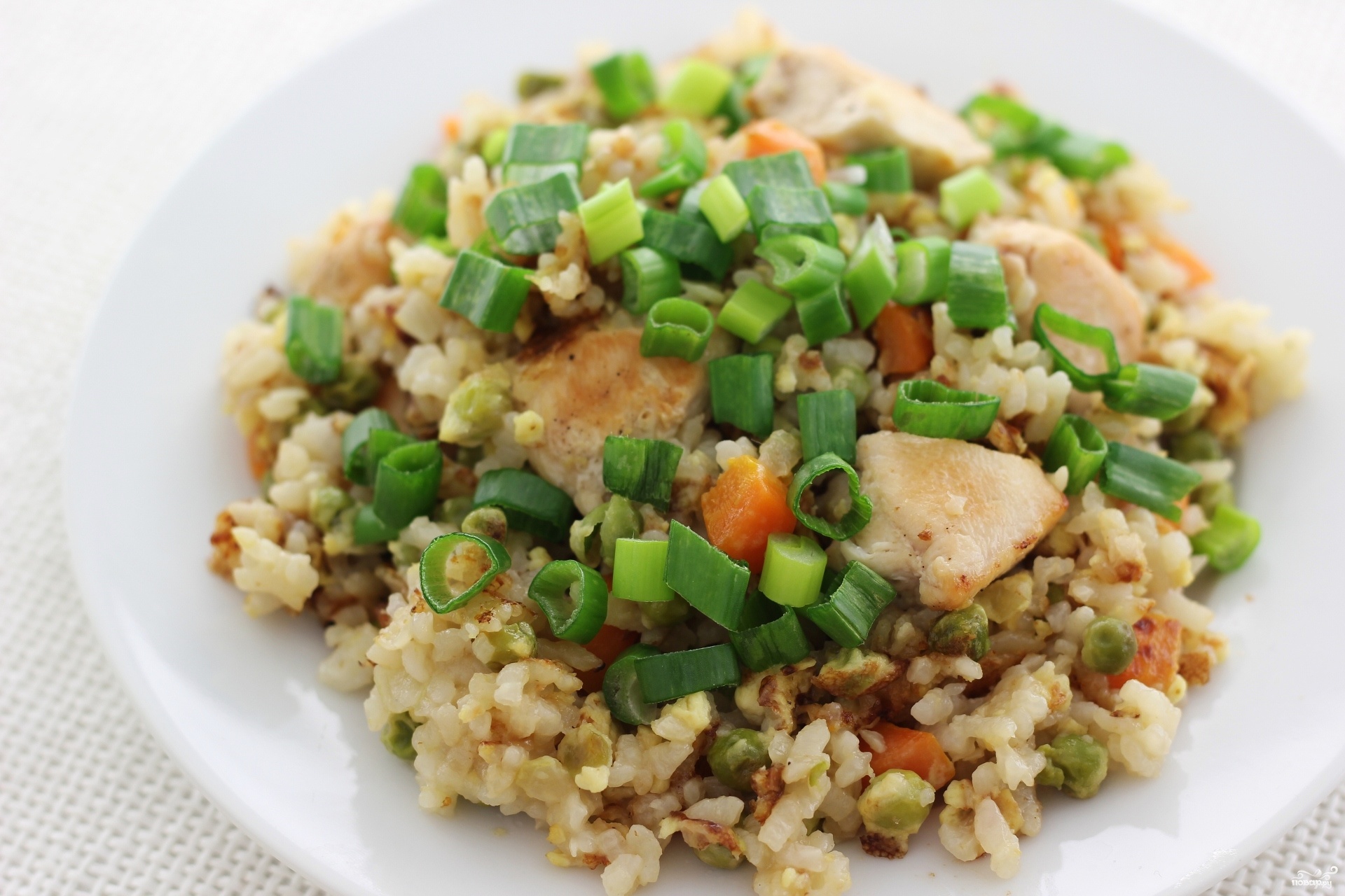 un plato de pilaf