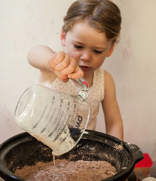 Cupcake de chocolate en multivarquet - receta rápida con foto