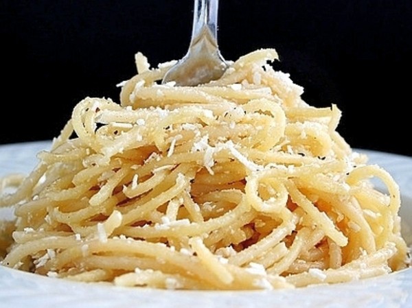 Espagueti con queso Espagueti con queso