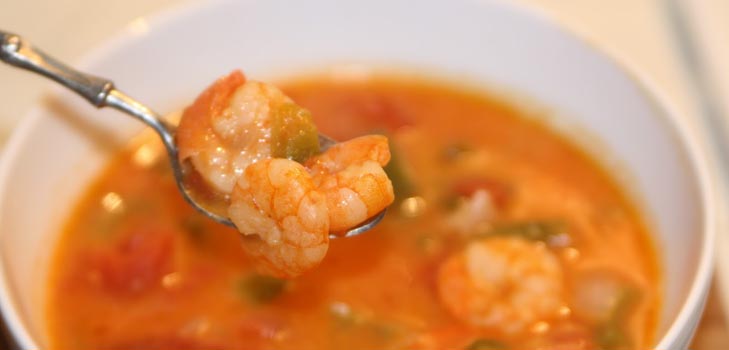 Sopa de camarones: receta para sopa de gambas