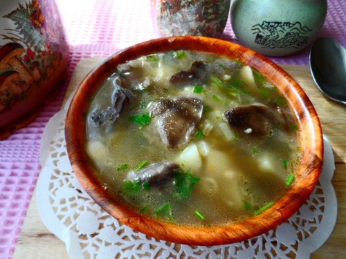 Sopa de corteza de abedul: recetas con foto