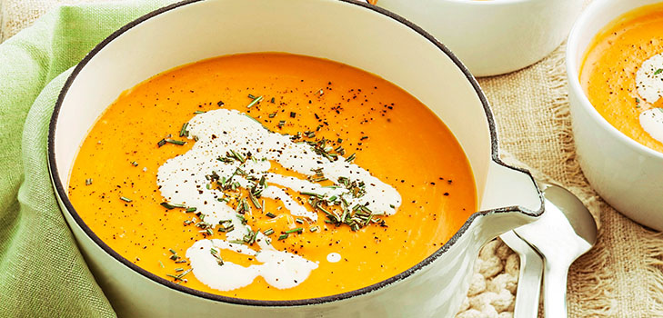 Deliciosa sopa de calabaza