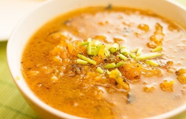 Deliciosa sopa de calabaza