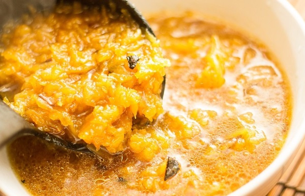 Deliciosa sopa de calabaza