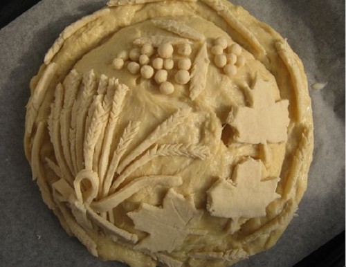 Un pan de la boda con sus propias manos, una receta y una foto