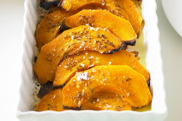 Calabaza en el horno