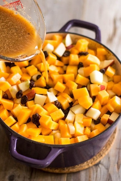 Calabaza en el horno