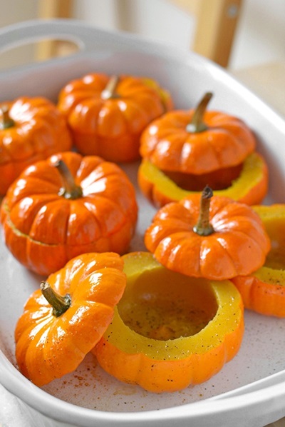 Calabaza en el horno