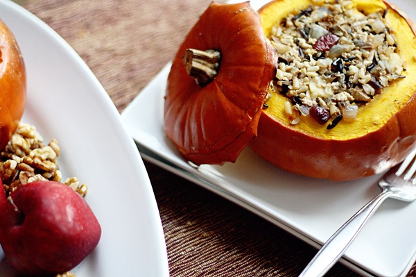 Calabaza en el horno