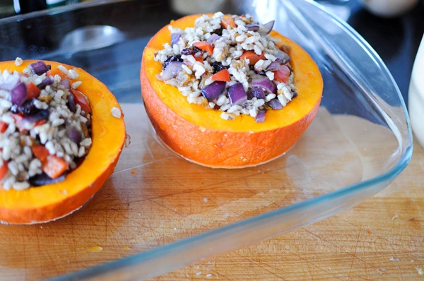 Calabaza en el horno