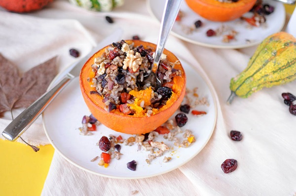 Calabaza en el horno